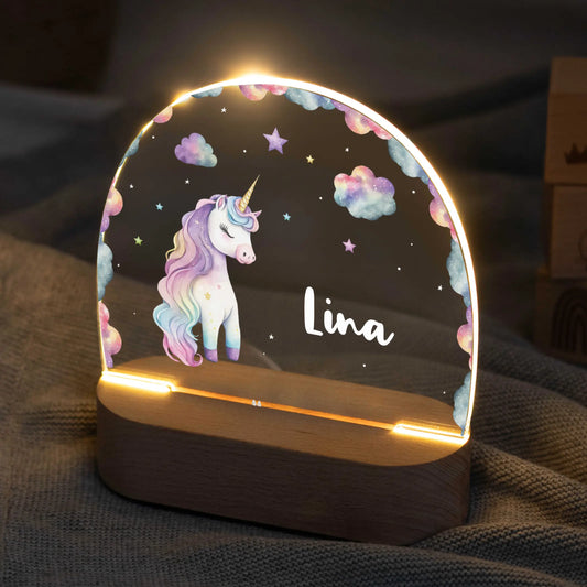 Nachtlicht Kinder personalisiert - Einhorn