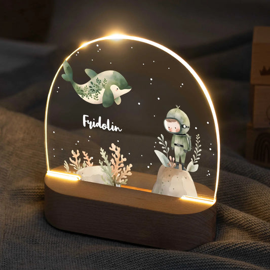 Nachtlicht Kinder personalisiert - Unterwasser