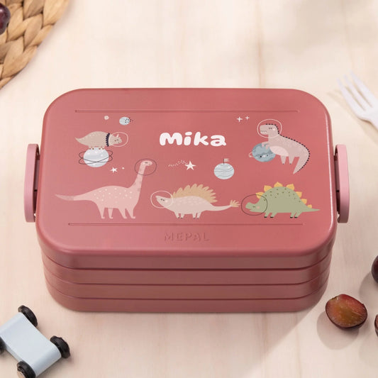 Mepal Brotdose personalisiert - Bento - "Dinos Weltraum"