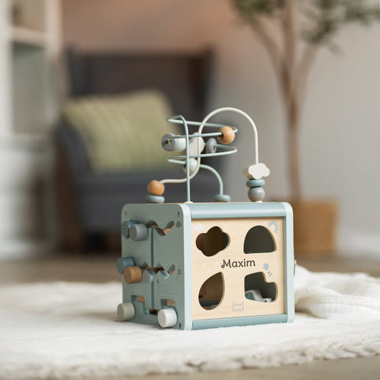 Pädagogischer Motorikwürfel - Blau