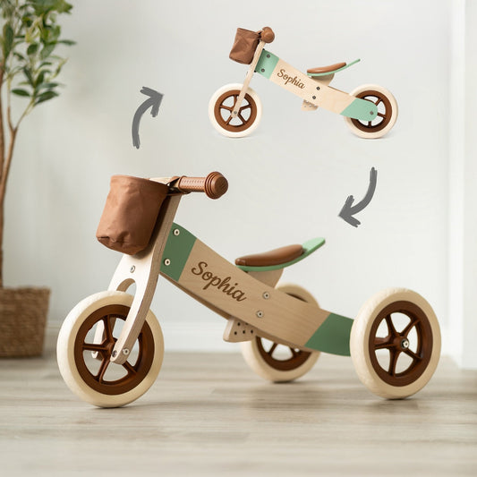 Laufrad Holz für Kinder - Karamellbraun