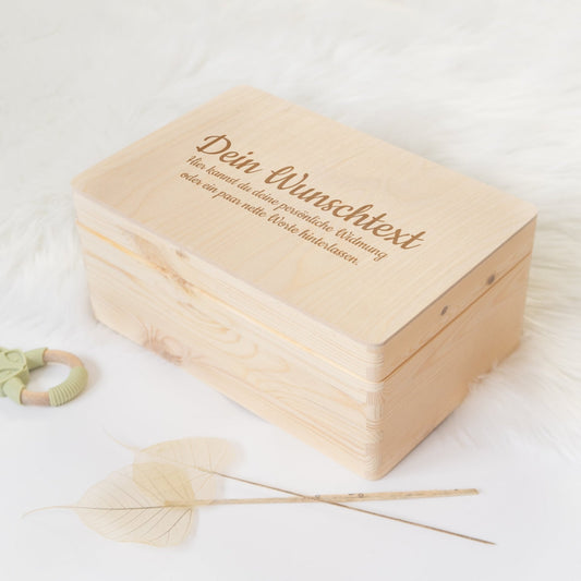 Erinnerungsbox Baby Gravur Wunschtext