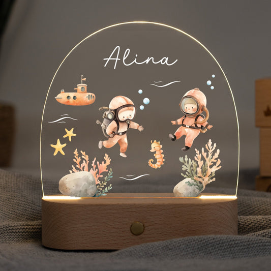 Nachtlicht Kinder personalisiert - Unterwasserwelt