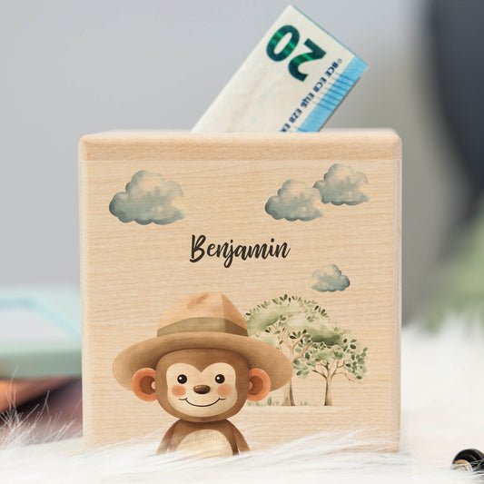Spardose Personalisiert Affe