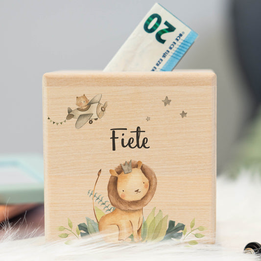 Spardose Personalisiert Löwe