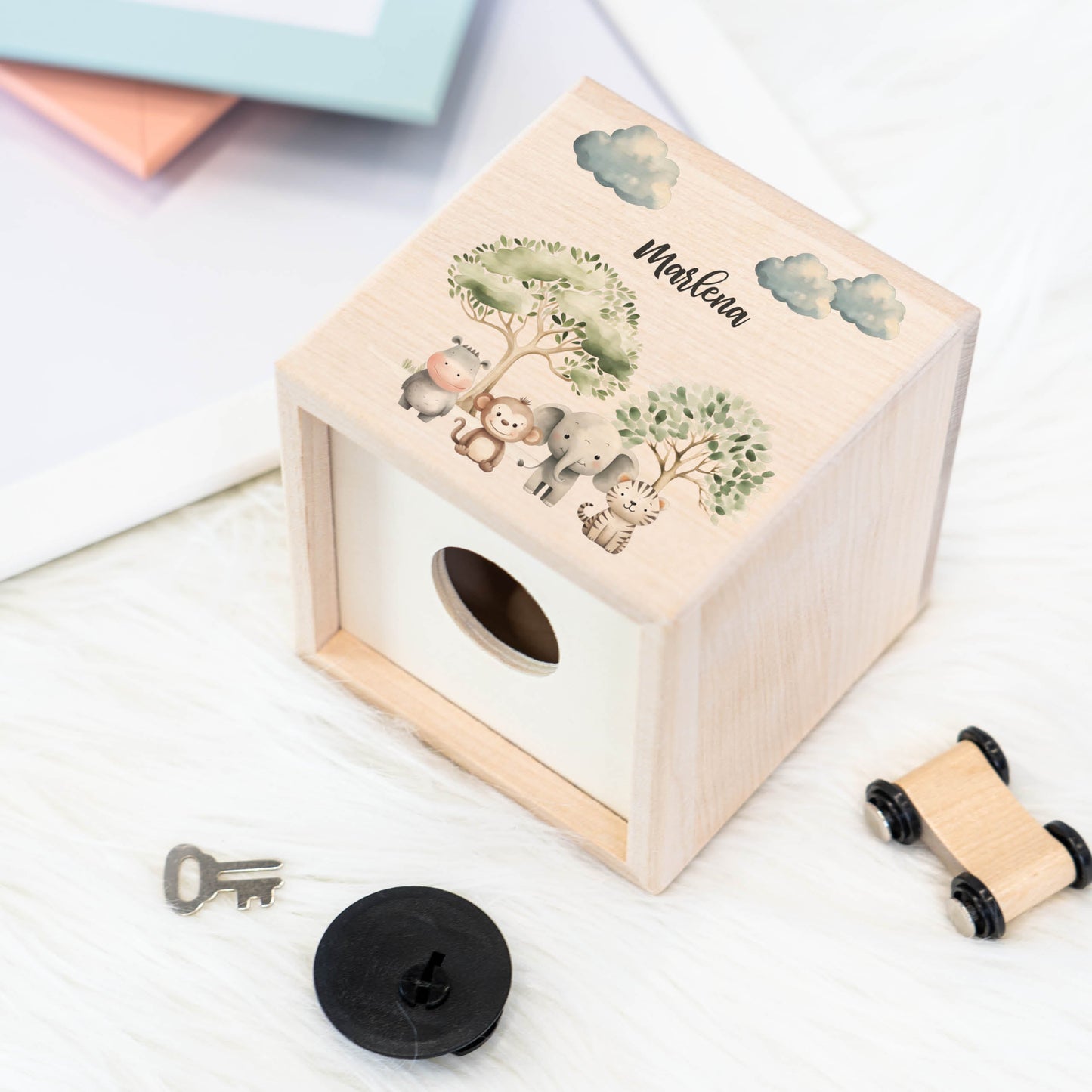 Spardose Personalisiert Safari-Tiere