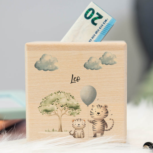 Spardose Personalisiert Tiger