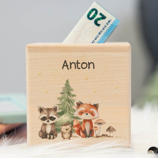 Spardose Personalisiert Waldtiere