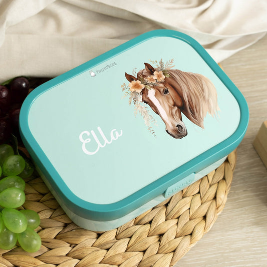 Mepal Brotdose Personalisiert - Campus - Pferd "Blumenkranz"