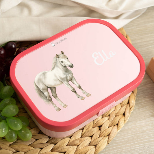 Mepal Brotdose Personalisiert - Campus - Pferd "weiss"