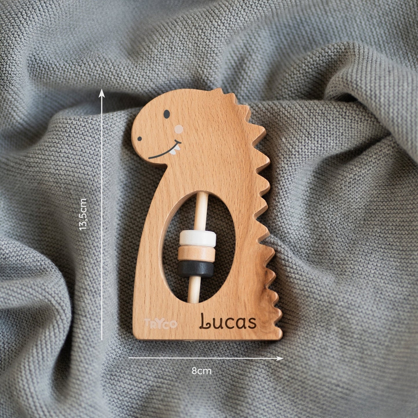 Dino Rassel aus Holz
