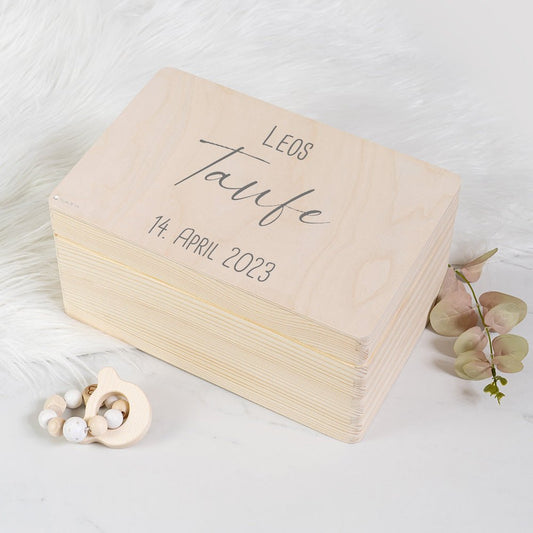 Erinnerungsbox Taufe mit Datum
