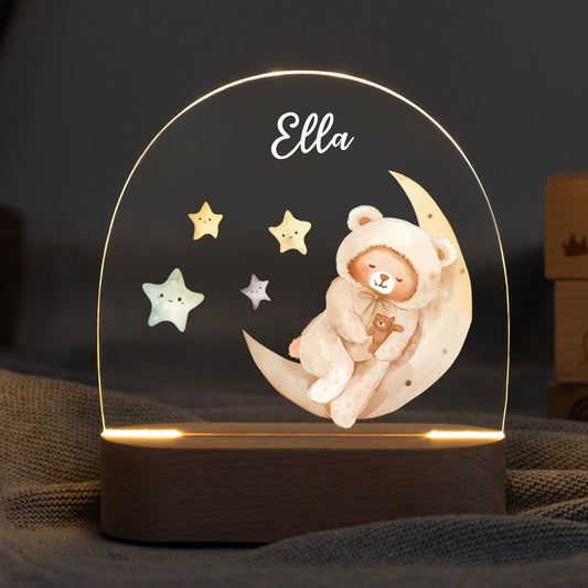 LED Nachtlicht Kinder personalisiert - Traumbärchen