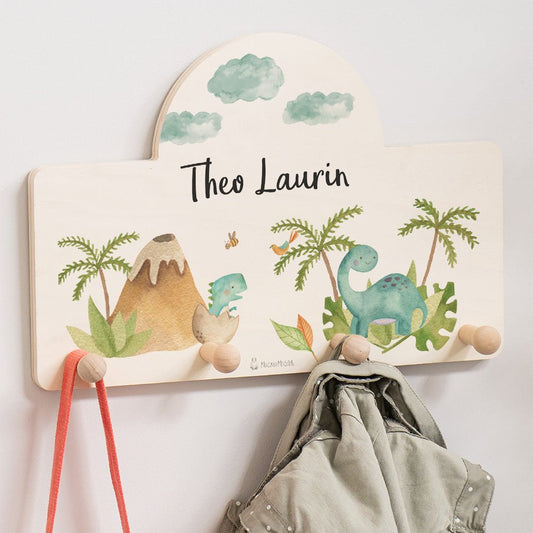 Kindergarderobe Personalisiert - Dino