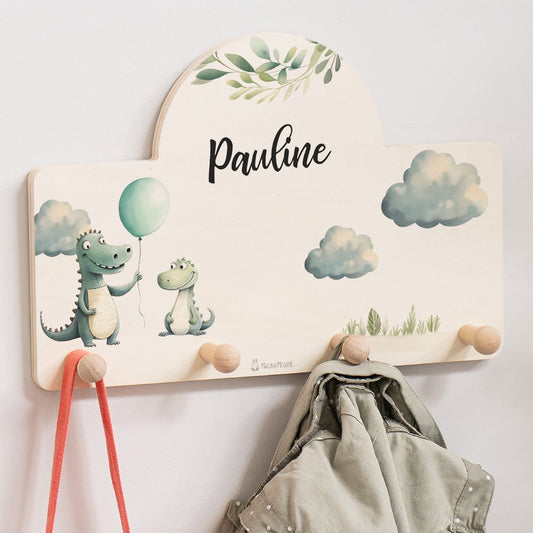 Kindergarderobe Personalisiert - Krokodil