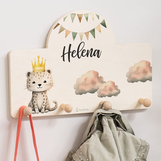 Kindergarderobe Personalisiert - Leopard