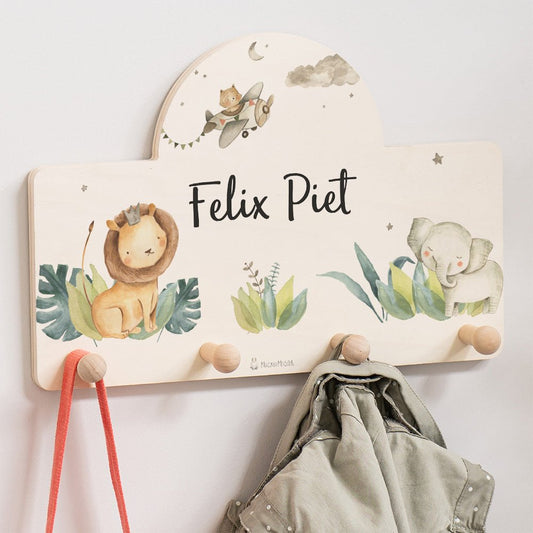 Kindergarderobe Personalisiert - Löwe