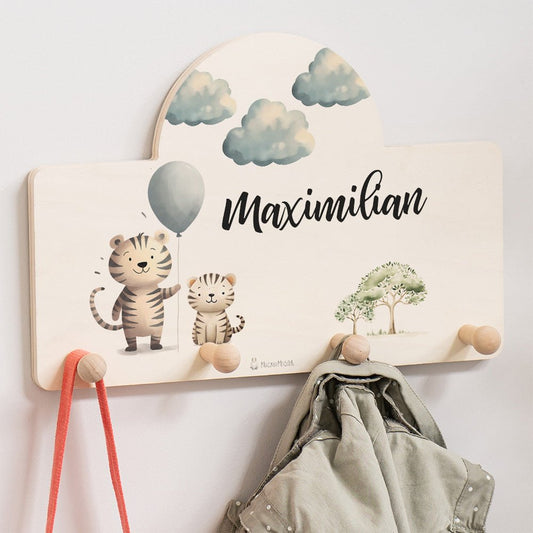 Kindergarderobe Personalisiert - Tiger