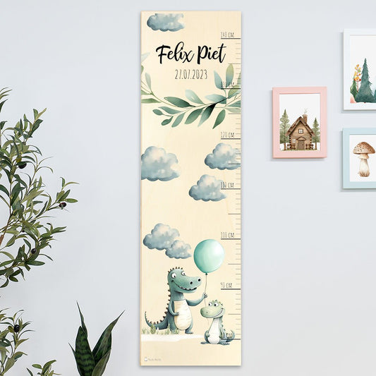 Kinder Messlatte Motiv Krokodil