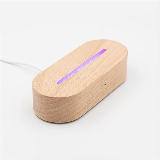 RGB LED Holzsockel