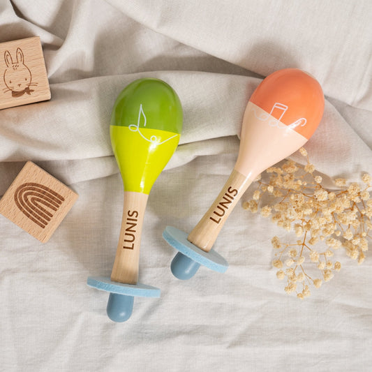 Kinder Maracas ab 1 Jahr " Groovy Beats " - Personalisierbar