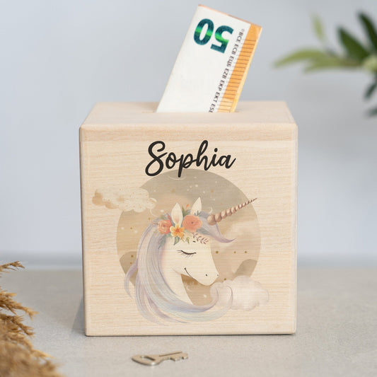 Spardose Personalisiert Einhorn