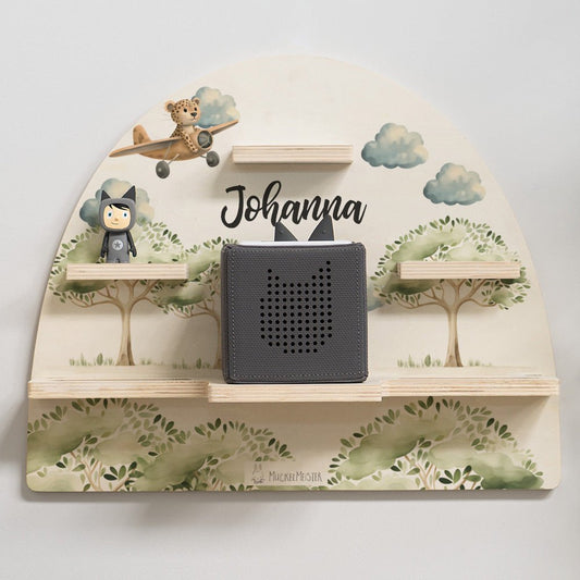 Tonie Regal personalisiert Leopard im Flugzeug